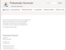 Tablet Screenshot of fotostudio-hummer.de